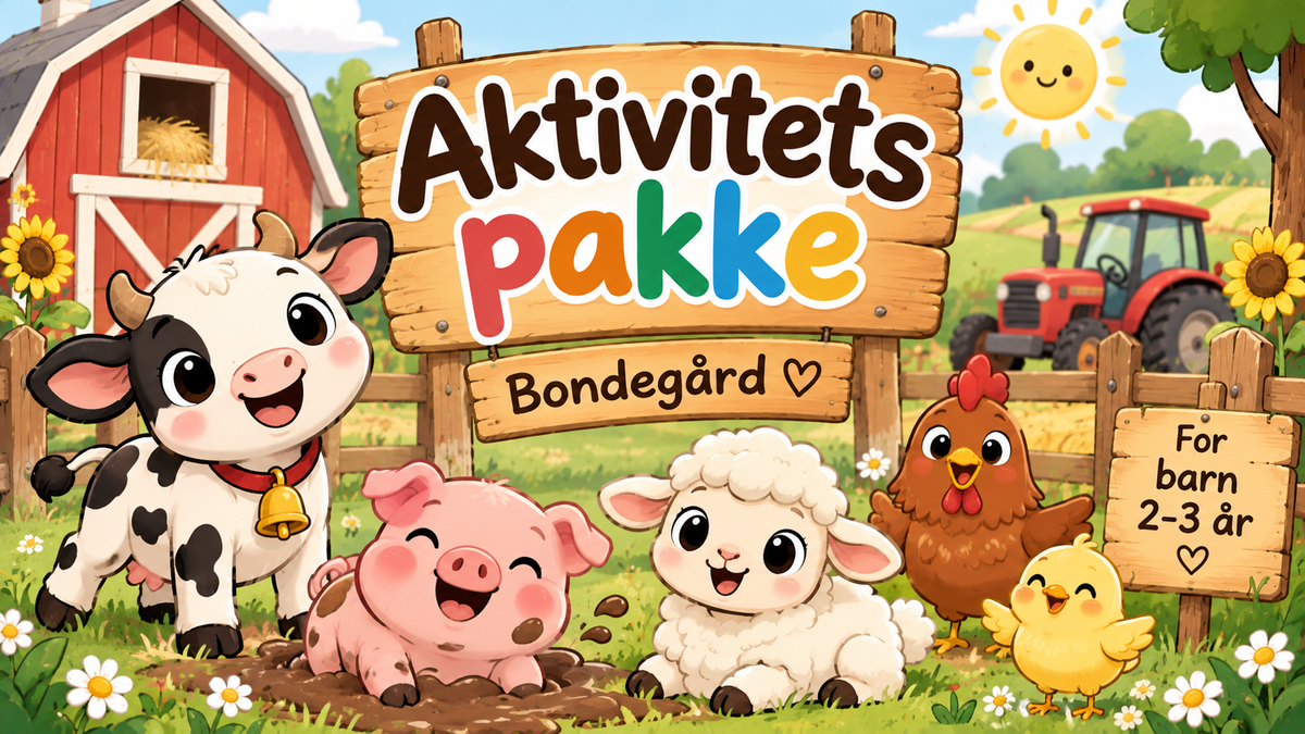 Aktivitets pakke Bondegården.