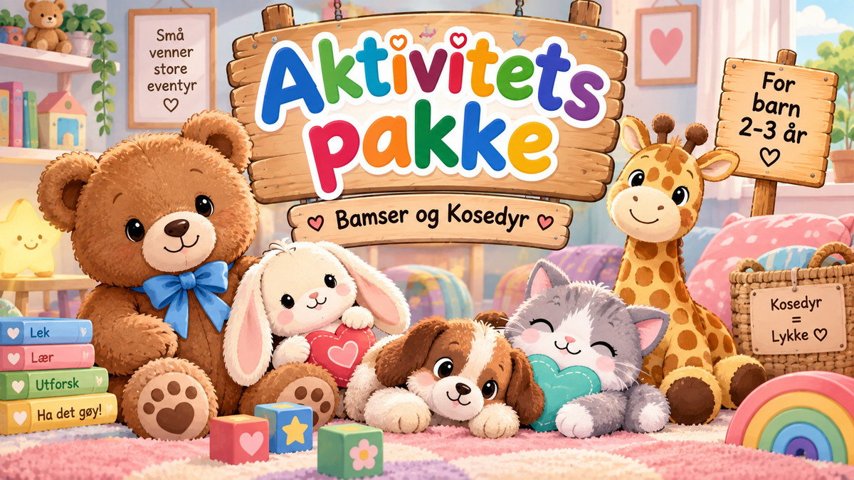 Aktivitets pakke Bamser og Kosedyr.