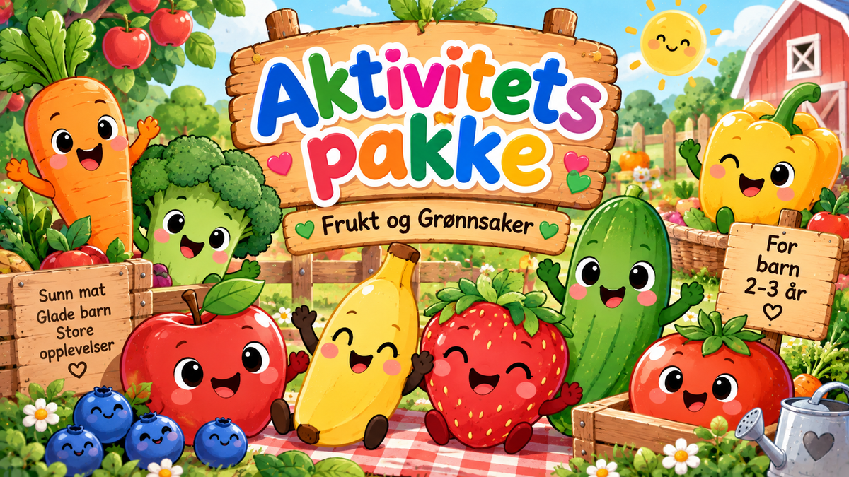 Aktivitets pakke Frukt og Grønnsaker.