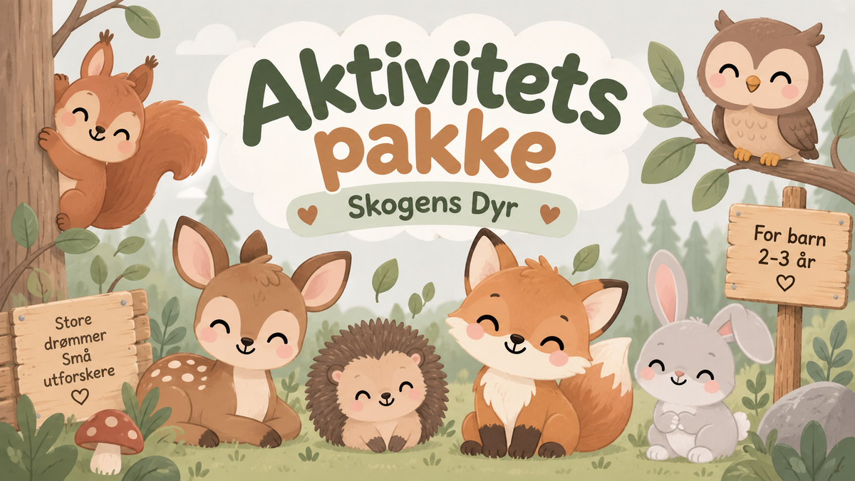 Aktivitets pakke Skogens Dyr.