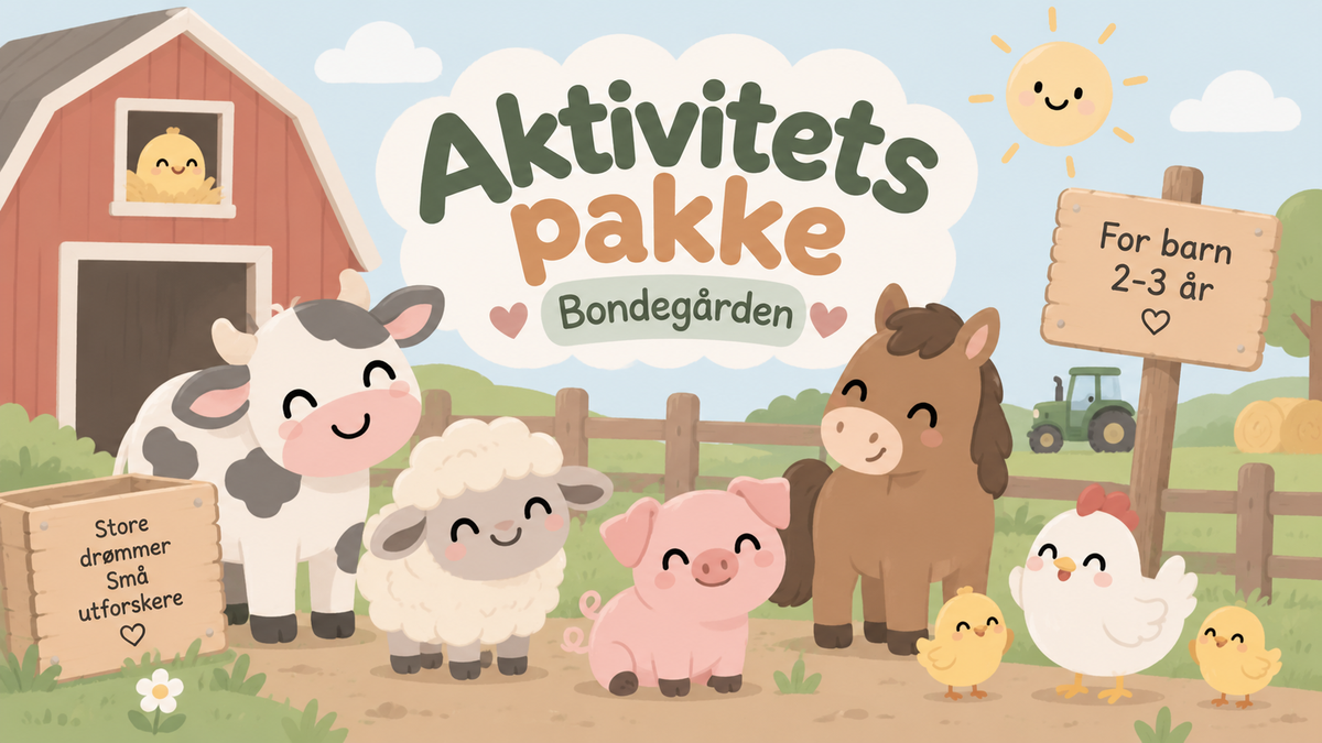 Aktivitets pakke Bondegården.