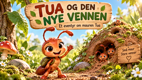 Tua redder snegla, Tua deler brødsmulen og Tua og den nye vennen.