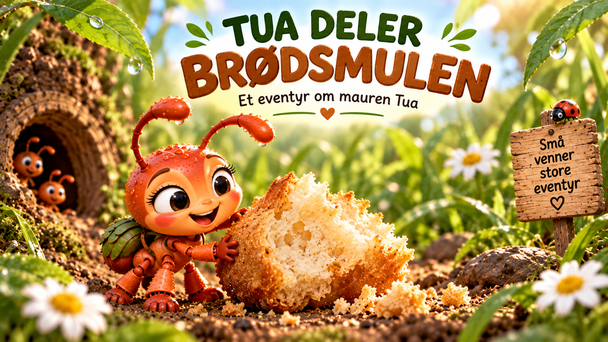 Tua redder snegla, Tua deler brødsmulen og Tua og den nye vennen.