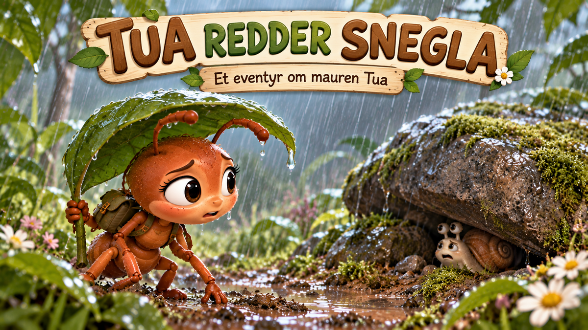 Tua redder snegla, Tua deler brødsmulen og Tua og den nye vennen.