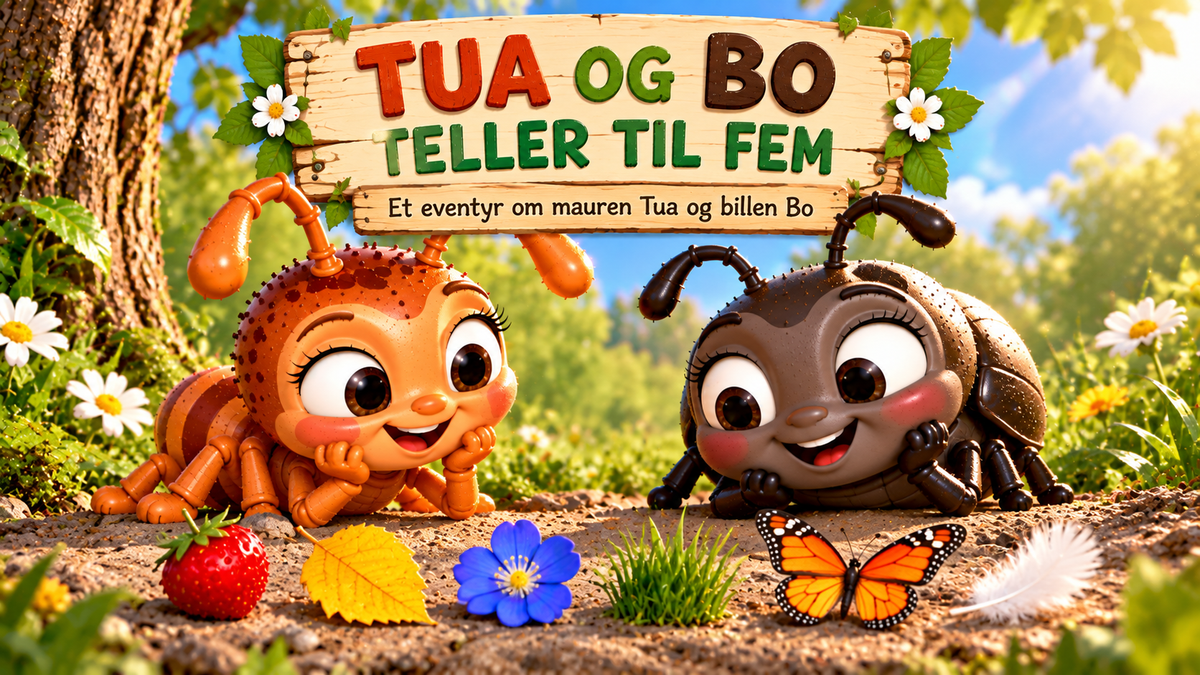 Tua og Bo lærer fargene, Tua og Bo teller til fem og Tua og Bo sier takk.