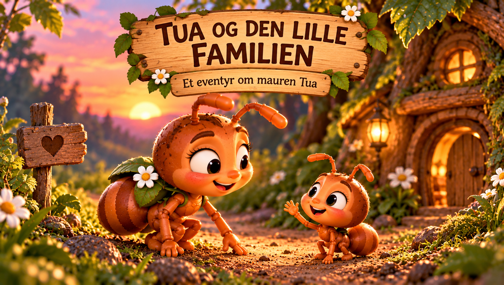 Tua og den store familien, Tua og den lille familien og Tua og bestefamilien.