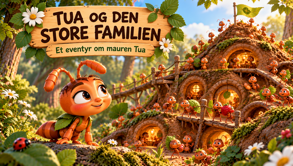 Tua og den store familien, Tua og den lille familien og Tua og bestefamilien.